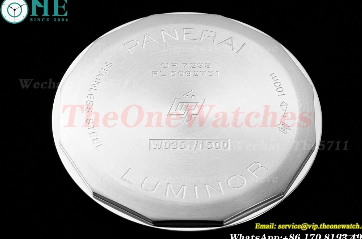 Pam1087 RU Dial A6497 44mm Luminor SS White HWF 1209